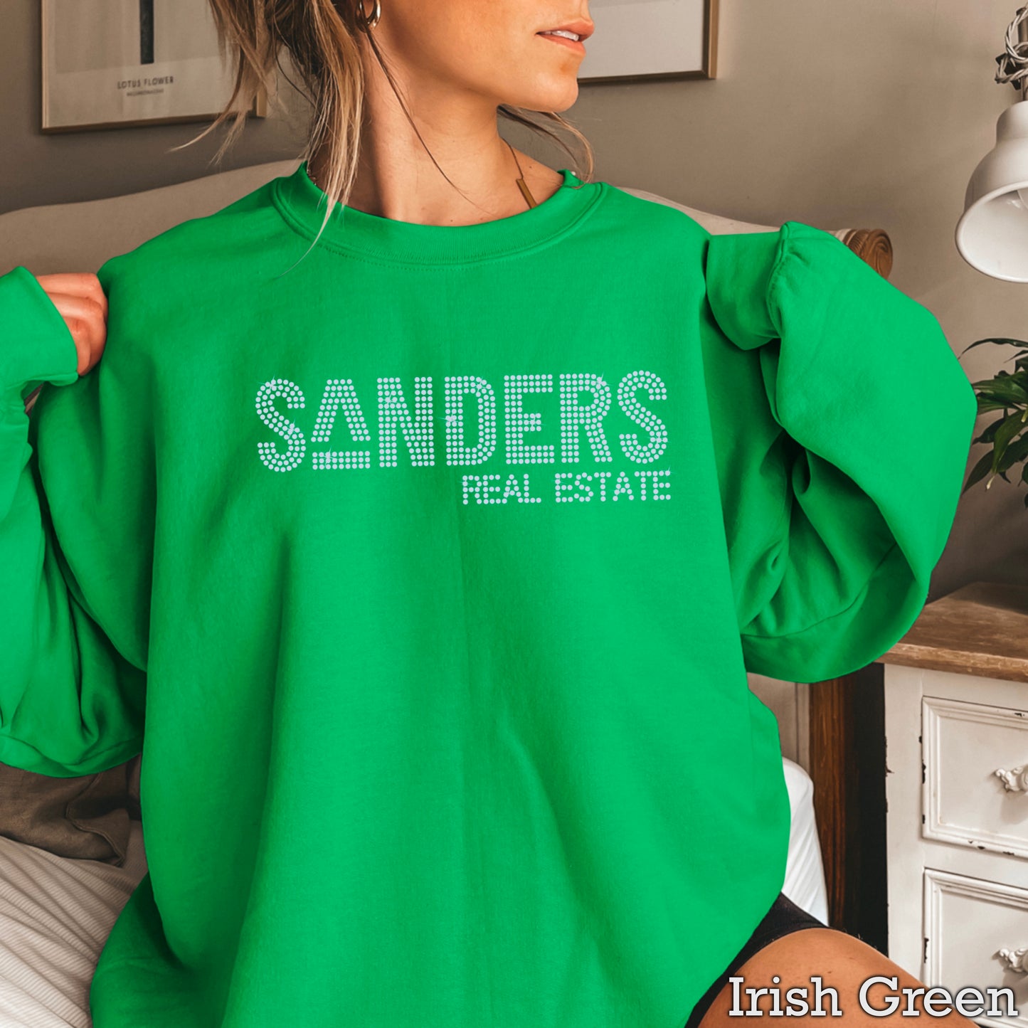 Sanders Real Estate Rhinestone Sweatshirt