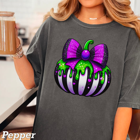 Faux Glitter Pumpkin  DTF Transfer