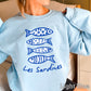 Blue Floral Les Sardines DTF Transfer