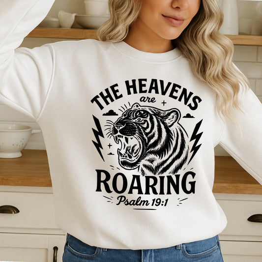 The Heavens Are Roaring Screen Print Transfer