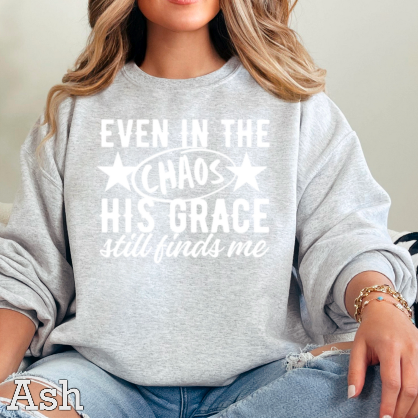 Even In The Chaos Graphic Crewneck Sweatshirt