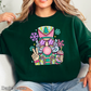 Preppy Nutcracker Graphic Crewneck Sweatshirt
