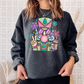 Preppy Nutcracker Graphic Crewneck Sweatshirt