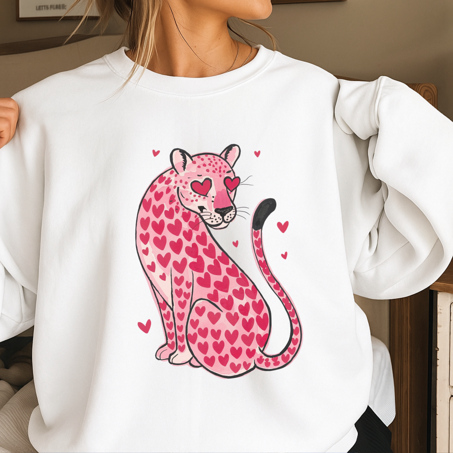 Leopard Hearts Valentine DTF Transfer