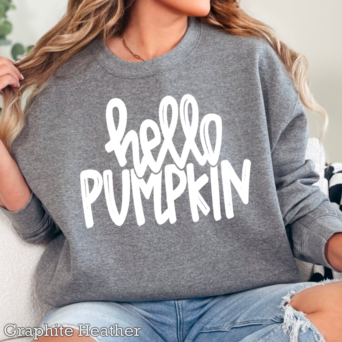 Hello Pumpkin Crewneck Sweatshirt