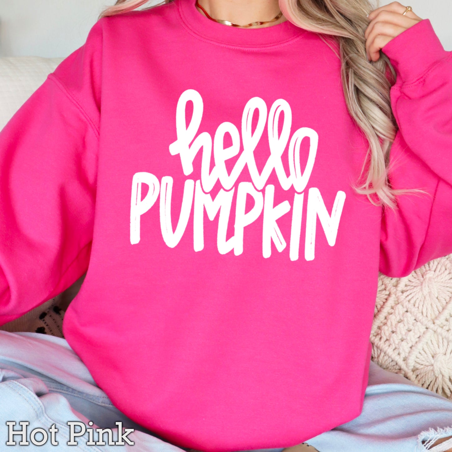 Hello Pumpkin Crewneck Sweatshirt