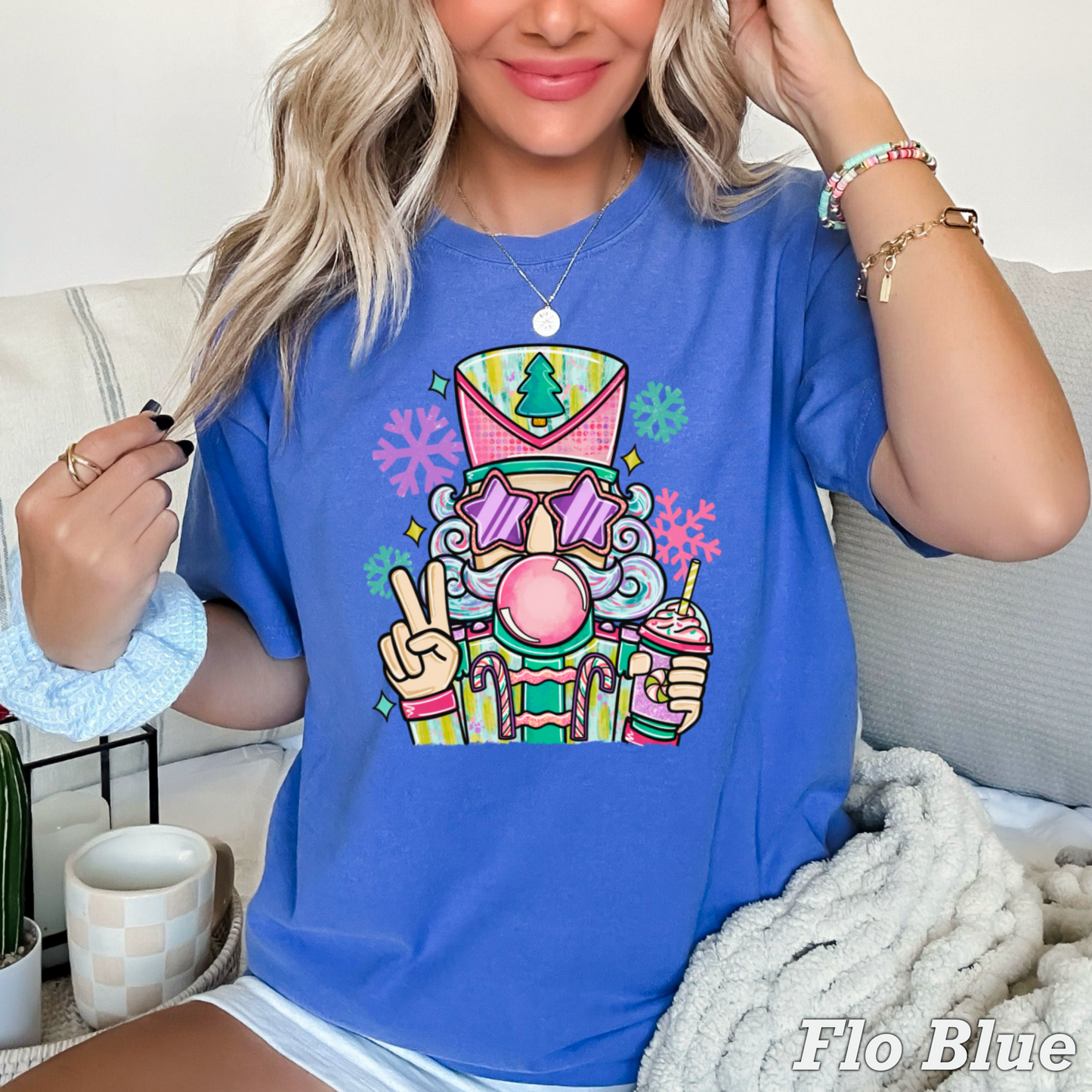 Preppy Nutcracker Comfort Color Graphic Tee