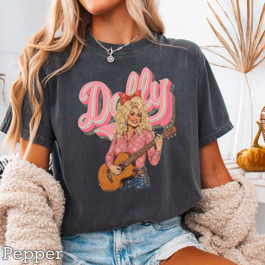 Dolly Guitar DTF Transfer