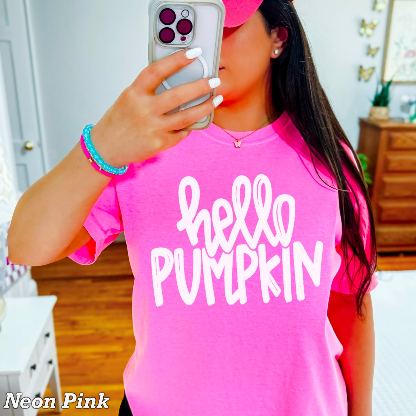 Hello Pumpkin Comfort Color Graphic Tee