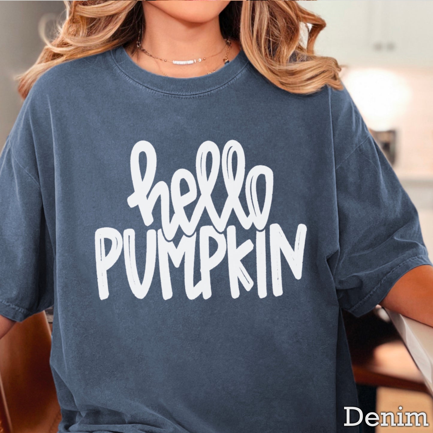 Hello Pumpkin Comfort Color Graphic Tee