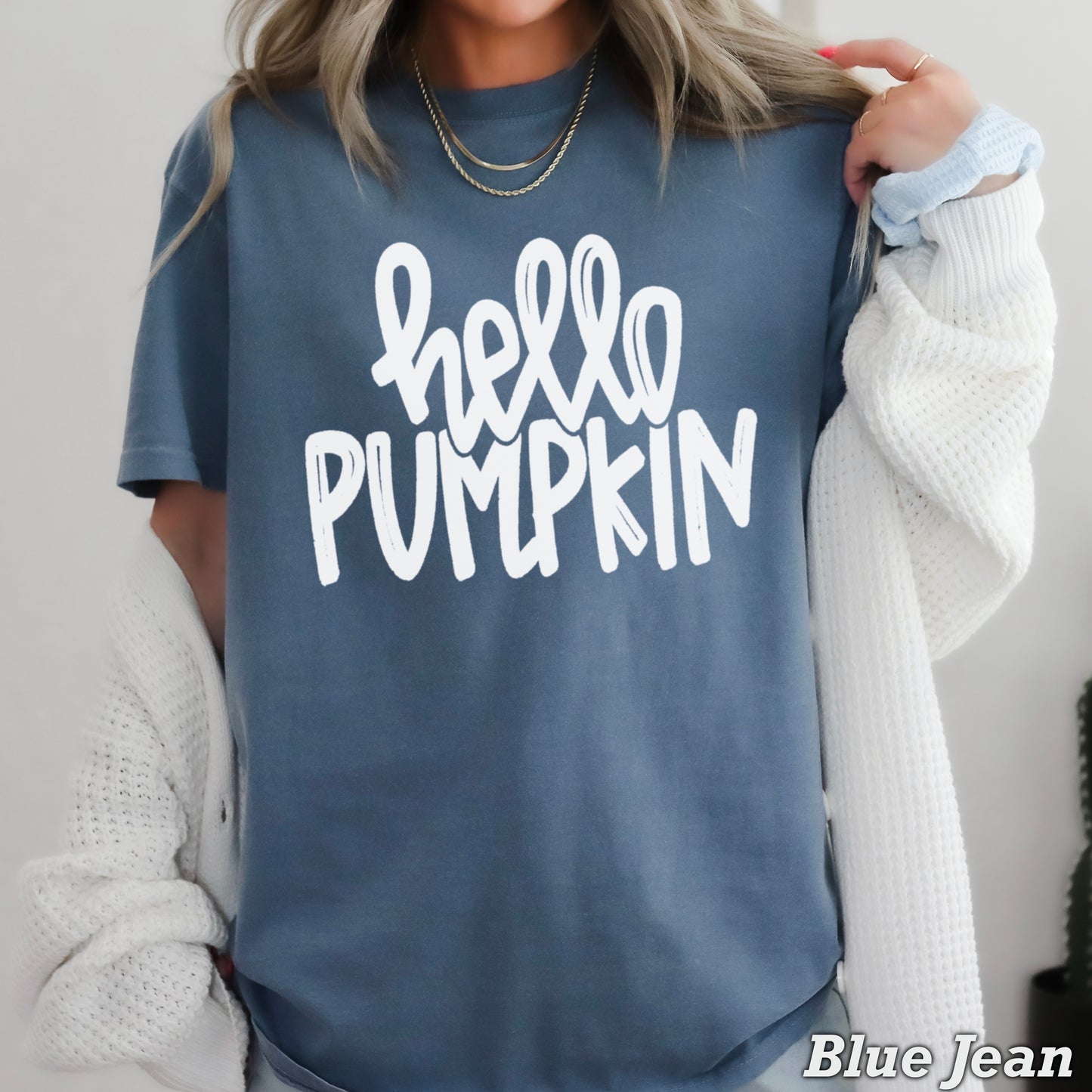 Hello Pumpkin Comfort Color Graphic Tee