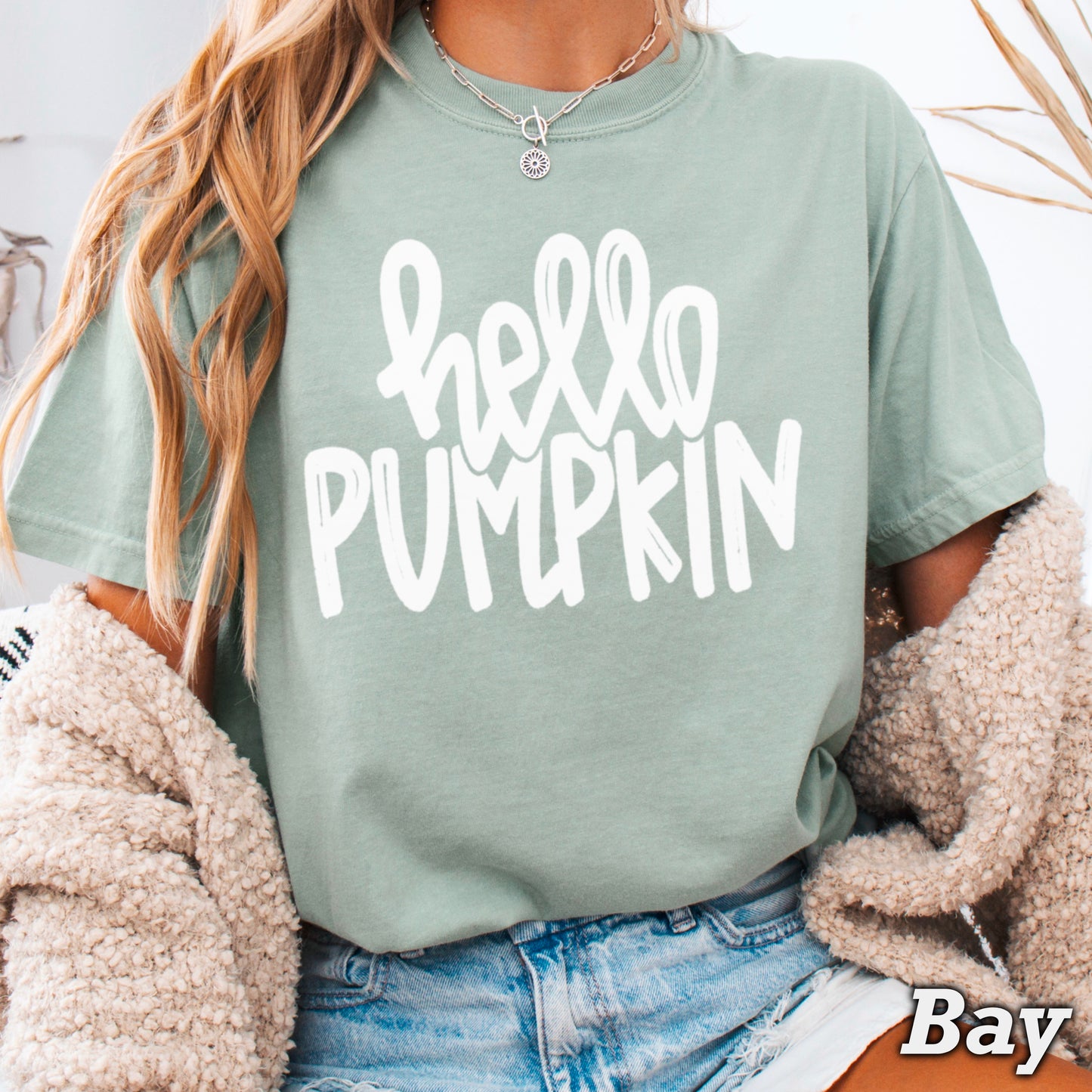 Hello Pumpkin Comfort Color Graphic Tee