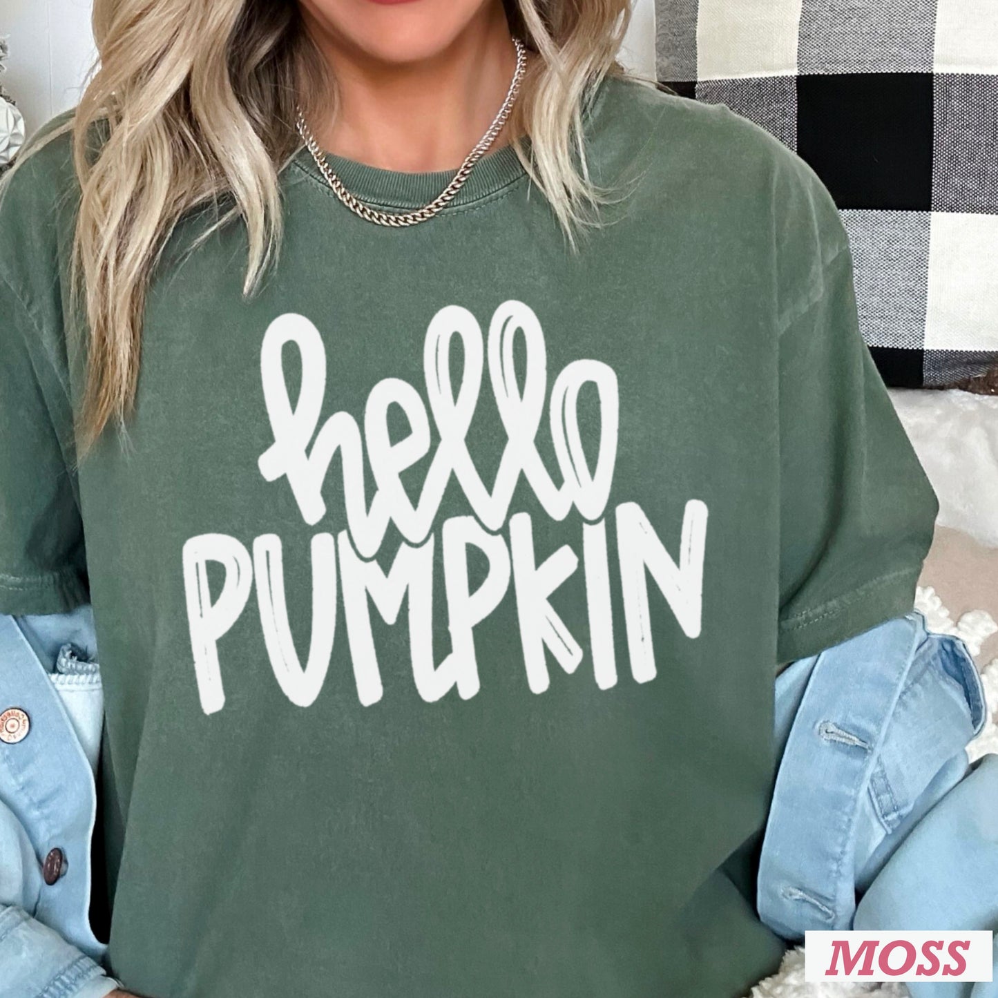 Hello Pumpkin Comfort Color Graphic Tee