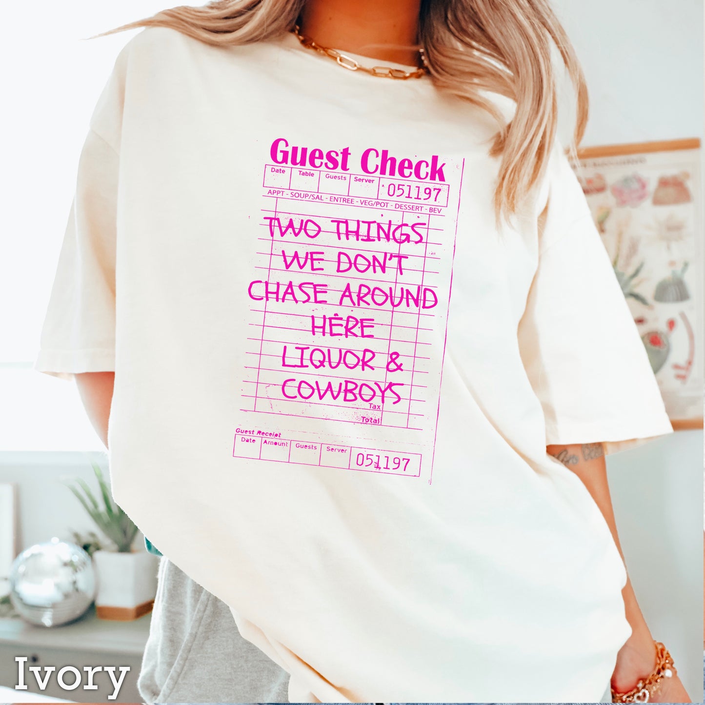 Two Things We Don’t Chase Around Here Comfort Color Graphic Tee