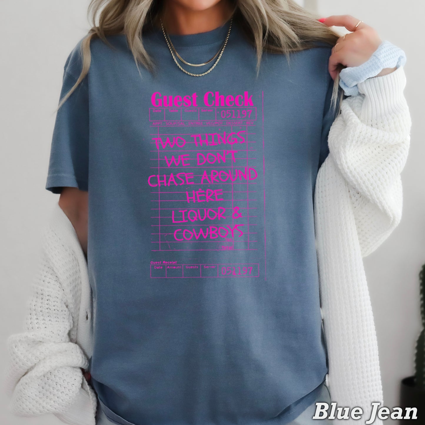 Two Things We Don’t Chase Around Here Comfort Color Graphic Tee