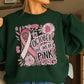 In October We Wear Pink Crewneck Sweatshirt
