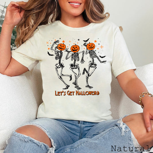 Dancing Halloween Skeletons Halloween DTF Transfer