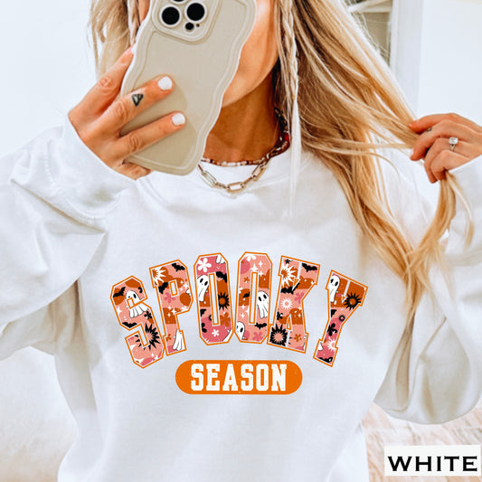 Spooky Season Orange Halloween DTF Transfer