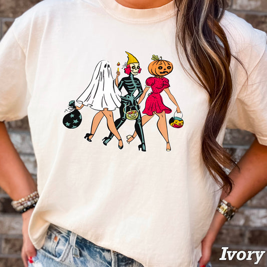 Spooky Girls Halloween DTF Transfer