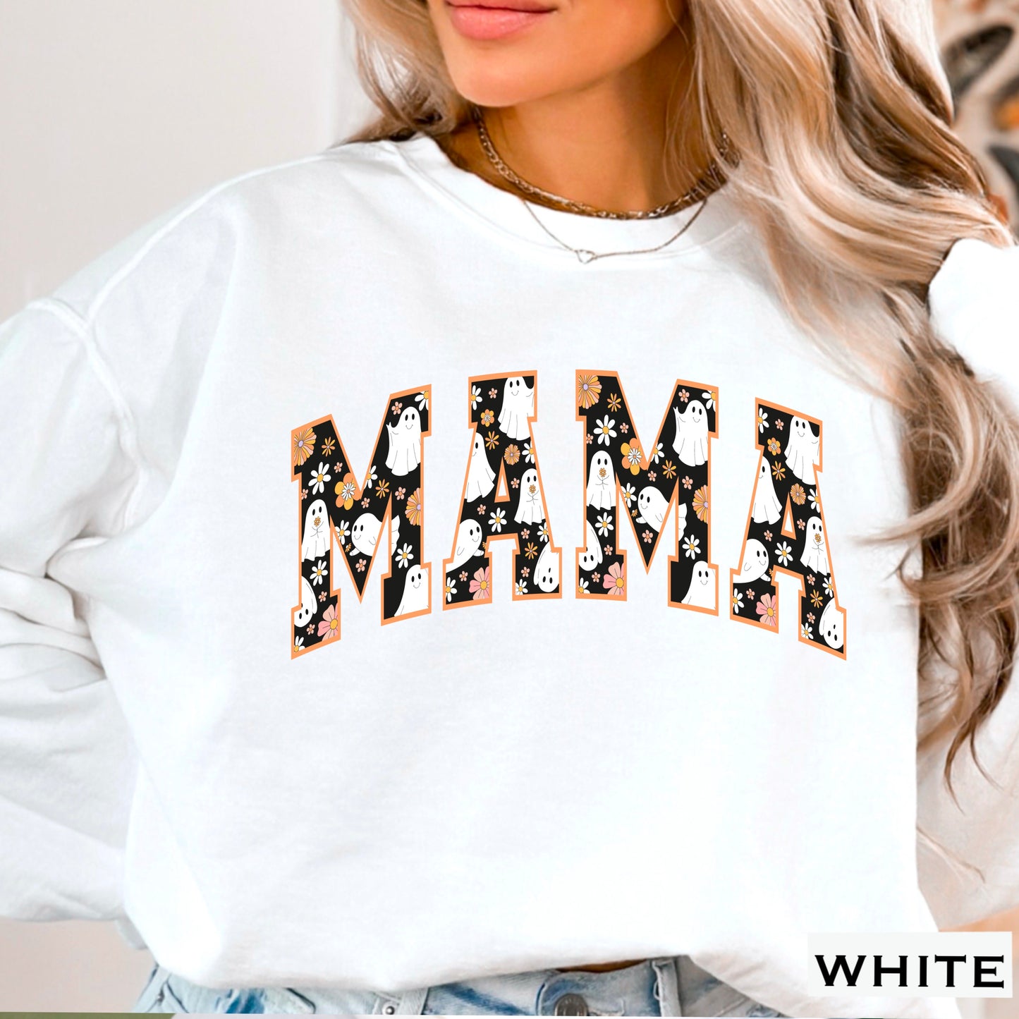 Mama Ghost Halloween DTF Transfer
