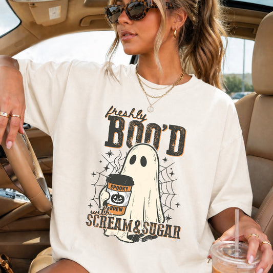 Freshly Boo’d Scream And Sugar Halloween DTF Transfer