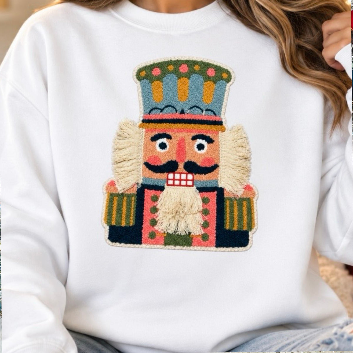 Yarn And Chenille Nutcracker Patch