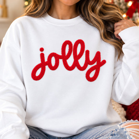 Jolly Fuzzy Christmas Patch