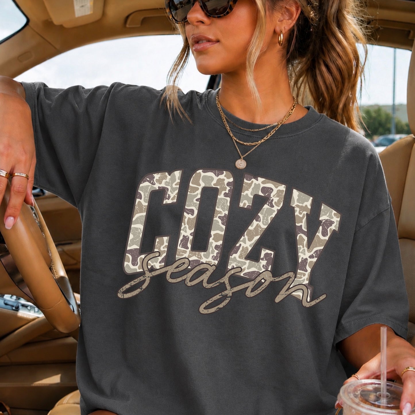 Camo Cozy Season DTF Transfer