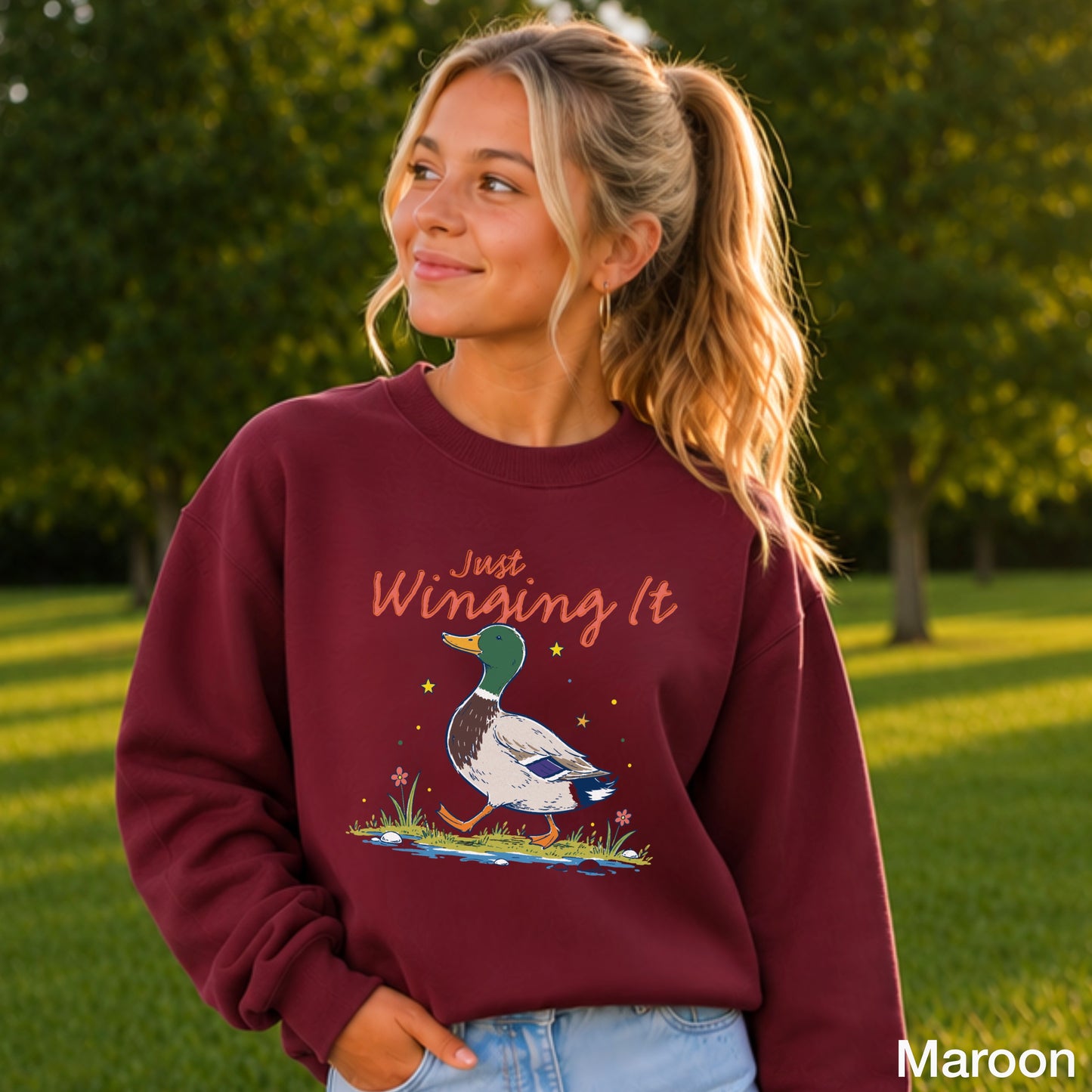 Just Winging It Youth Crewneck Sweatshirt