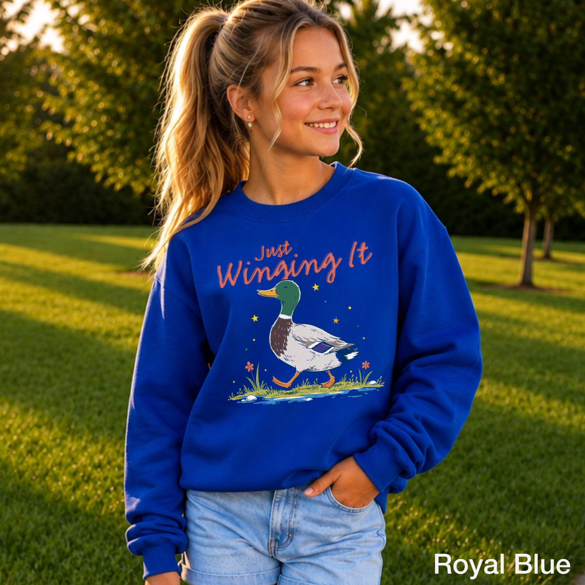Just Winging It Youth Crewneck Sweatshirt