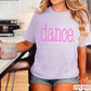 Dance Rhinestone Transfer Neon Pink