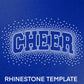 Cheer Scattered Rhinestone Template