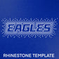 Eagles Rhinestone Template