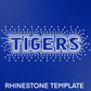 Tigers Rhinestone Template