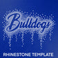 Bulldogs Rhinestone Template