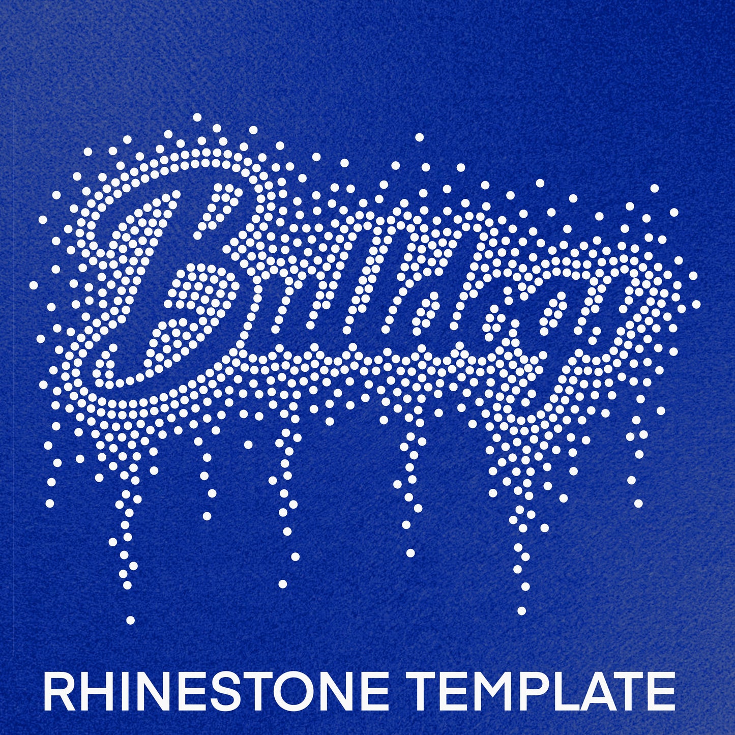 Bulldogs Rhinestone Template