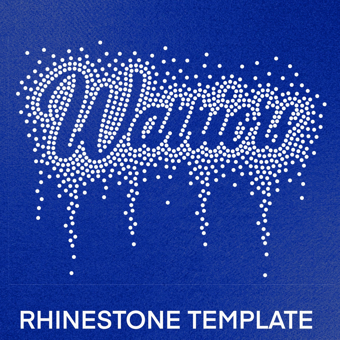 Warriors Rhinestone Template