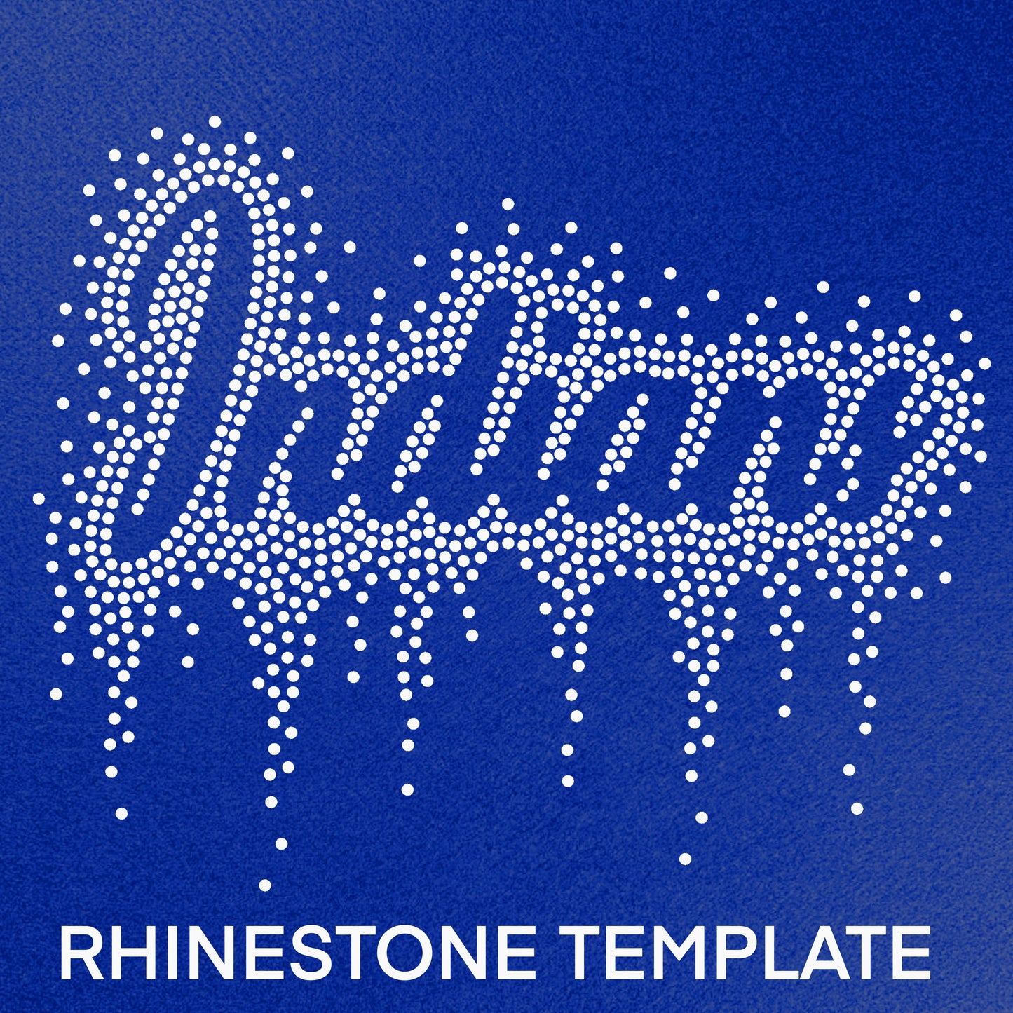 Indians Rhinestone Template