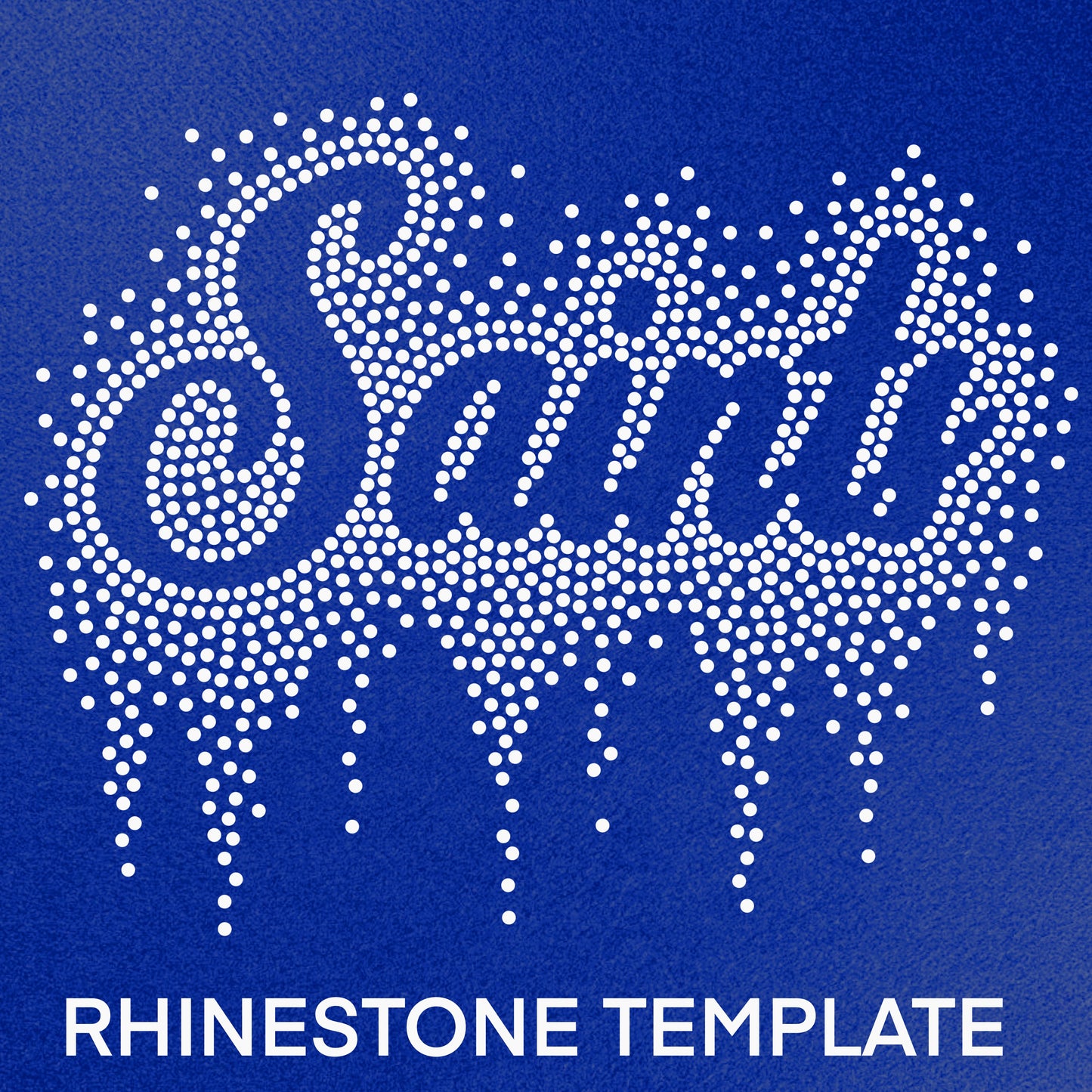 Saints Rhinestone Template