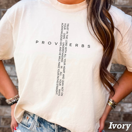 Proverbs 3 5:6 Screen Print Transfer