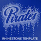 Pirates Rhinestone Template