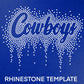 Cowboys Rhinestone Template