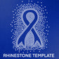 Cancer Awareness Rhinestone Template