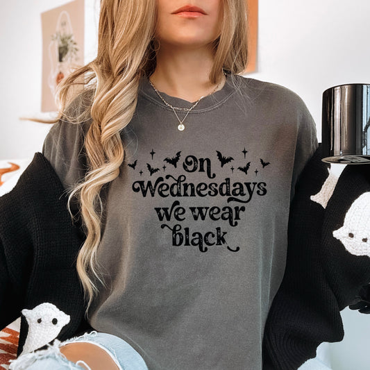 On Wednesdays We Wear Black  Screen Print Transfer