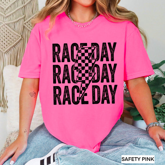 Race Day Screen Print Transfer