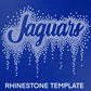 Jaguars Rhinestone Template