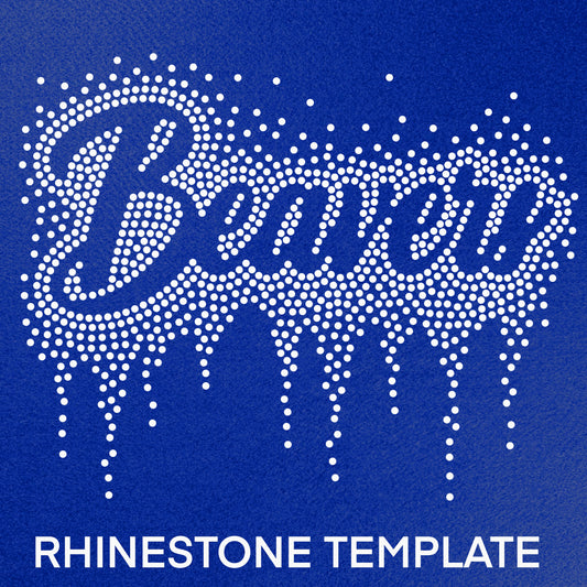 Beavers Rhinestone Template