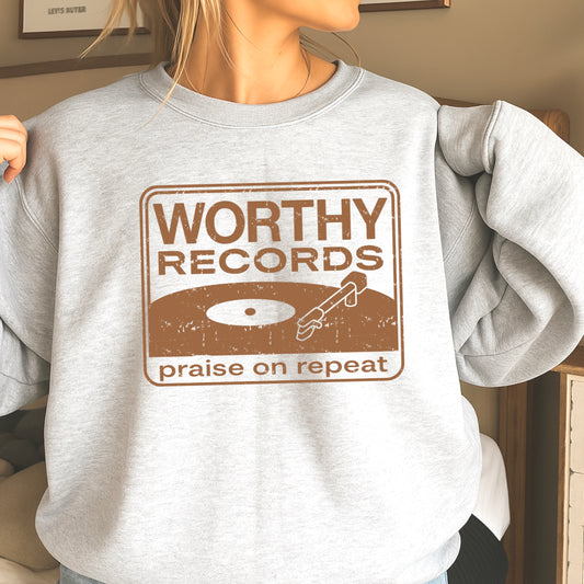 Worthy Records Screen Print Transfer