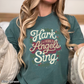 Hark The Herald Angels Sing Comfort Color Graphic Tee