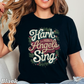 Hark The Herald Angels Sing Comfort Color Graphic Tee